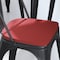 Flash Furniture 4PK Red Poly Resin Seats for Stools & Chairs, 4PK 4-JJ-SEA-PL01-RED-GG - alternate 2